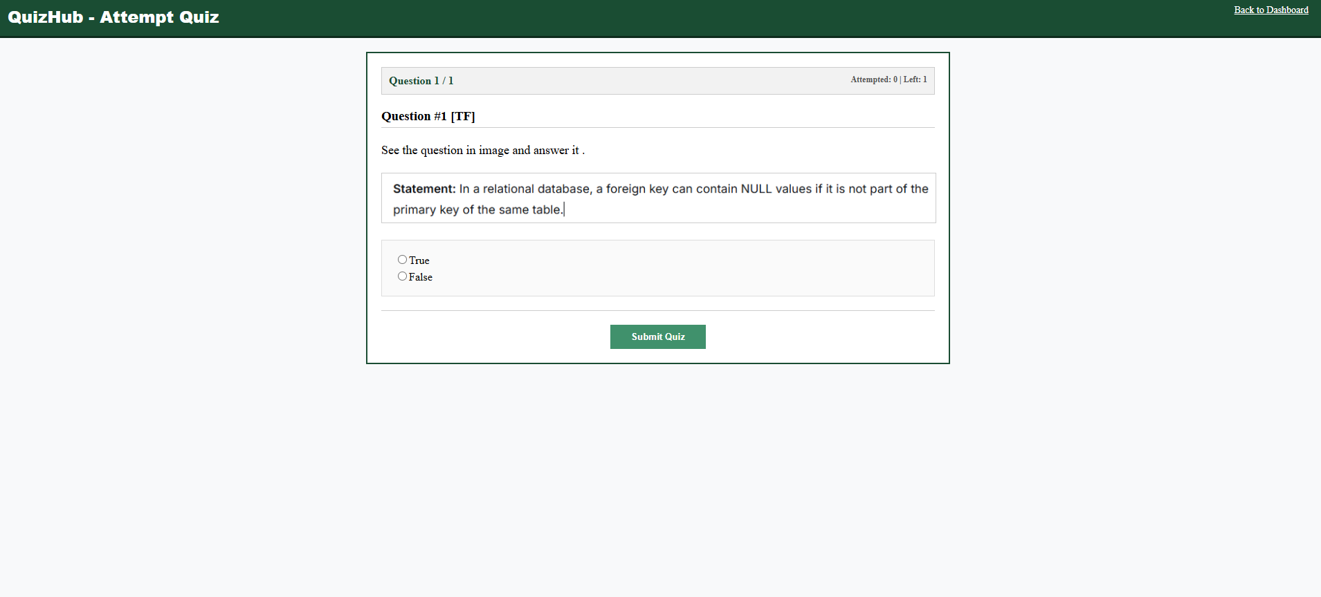 Quiz List